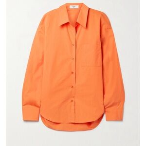 The Frankie Shop Orange Button Down SMALL